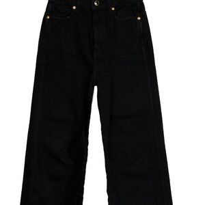 KHAITE Black Flare & Wide Leg Jeans